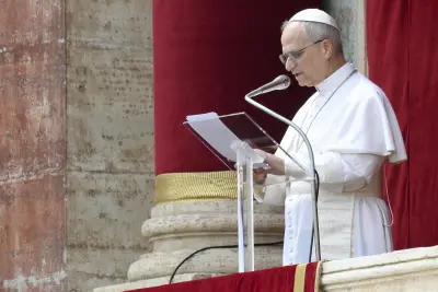 Pope Leo XIV calls for end of fighting in Ukraine, Gaza: ‘Never again war’