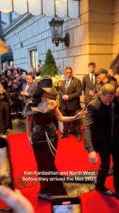 Kim Kardashian snaps at security guard for stepping on 2025 Met Gala dress