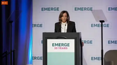 Kamala Harris bizarrely references viral elephant video in speech attacking Trump’s ‘vision for America’ after first 100 days: ‘Google it’